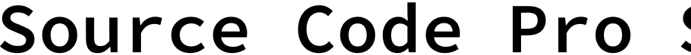 Preview image for Source Code Pro Semibold