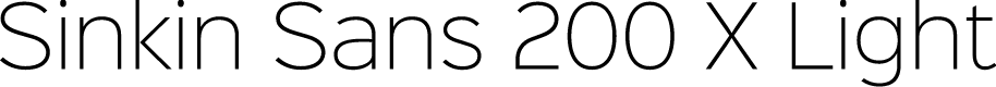 Preview image for Sinkin Sans 200 X Light