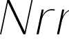 Nirand DEMO ExtraLight Italic font