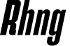 Rahong DEMO Black Italic font