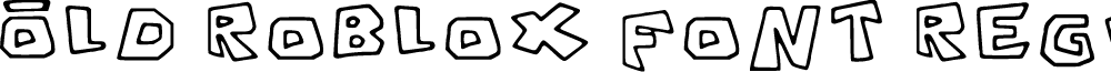 Old Roblox Font Regular