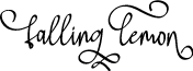 Falling Lemon font