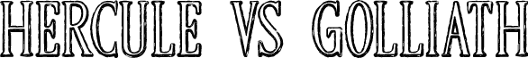 HERCULEVSGOLLIATH font