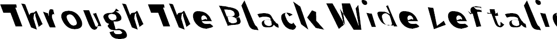 Preview image for Through The Black Wide Leftalic