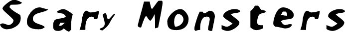 Scary Monsters font