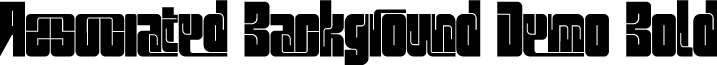 Associated Background Demo Bold font