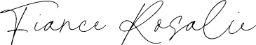Fiance Rosalie font