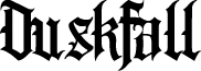 Duskfall font