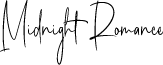 Midnight Romance font