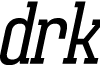 Adirek Slab DEMO Italic font