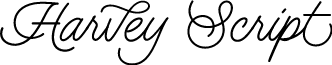 HarveyScript font