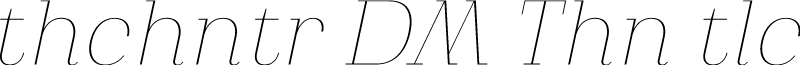 Athachantr DEMO Thin Italic