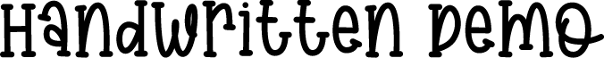 HandwrittenDemo font