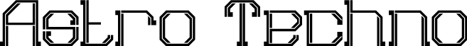 Astro Techno font