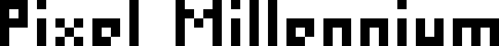 Pixel Millennium font
