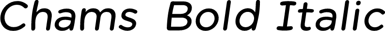 Chams Bold Italic