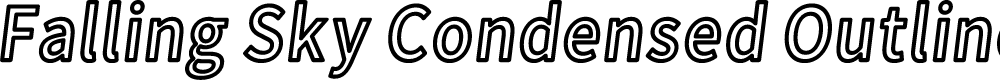 Preview image for Falling Sky Condensed Outline Oblique