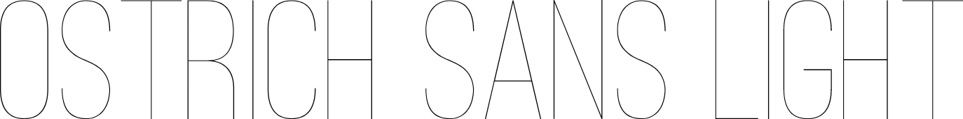 Ostrich Sans Font | Tyler Finck | FontSpace