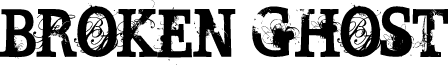 BROKEN GHOST font