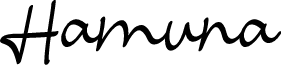 Hamuna font
