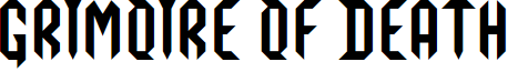 Grimoire Of Death font