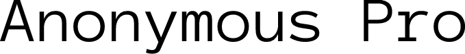 Preview image for Anonymous Pro