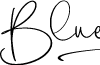 Blue Signature PERSONAL USE Regular font