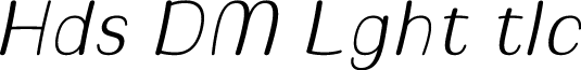 Hadsai DEMO Light Italic