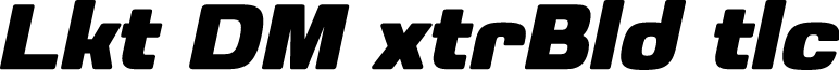 Luktao DEMO ExtraBold Italic