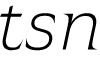 Atsanee DEMO ExtraLight Italic font