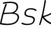 Biski DEMO ExtraLight Italic font