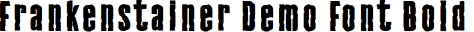 Frankenstainer Demo Font Bold