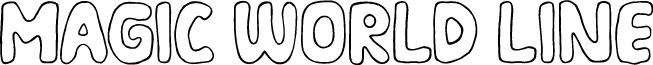 MAGIC WORLD LINE font