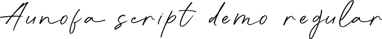 Preview image for Aunofa Script DEMO Regular