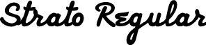 Strato Regular font