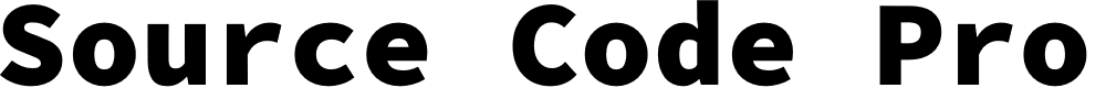 Preview image for Source Code Pro Black