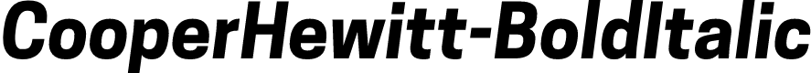 Preview image for CooperHewitt-BoldItalic