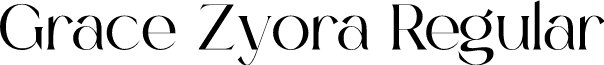 Grace Zyora Regular font
