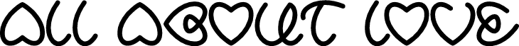 ALL ABOUT LOVE font