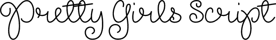 Pretty Girls Script Demo Font | Designed by Misti's Fonts