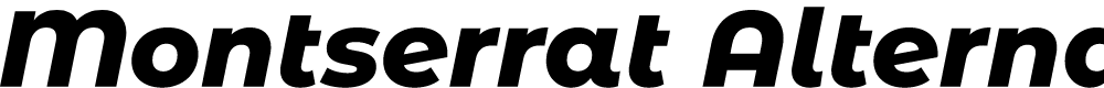 Preview image for Montserrat Alternates ExtraBold Italic
