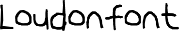 Loudonfont font
