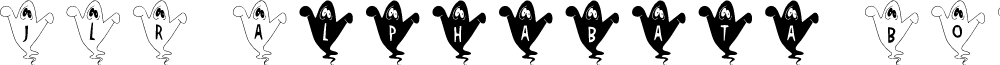 JLR Alphabata BOO! font