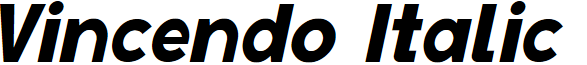 Vincendo Italic font