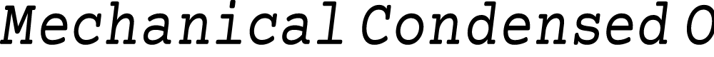 Preview image for Mechanical Condensed Oblique