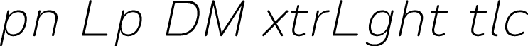 Opun Loop DEMO ExtraLight Italic