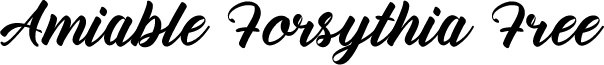 Amiable Forsythia Free font
