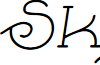 Skybird-lightitalic font