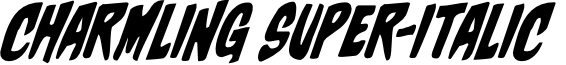 Charmling Super-Italic font
