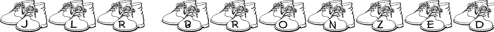 JLR Bronzed Shoes font